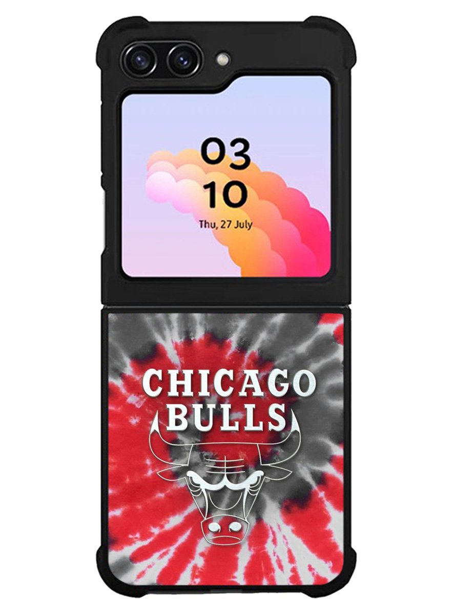 Chicago Bulls Tie Dye Style Logo Samsung Galaxy Z Flip 5 5G 2023 Case OV10687