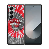 Chicago Bulls Tie Dye Style Logo Samsung Galaxy Z Fold 7 5G Case QC10687