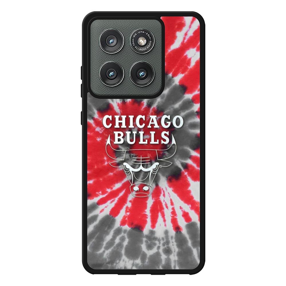 Chicago Bulls Tie Dye Style Logo Motorola Moto Edge 2025 Case QC10687