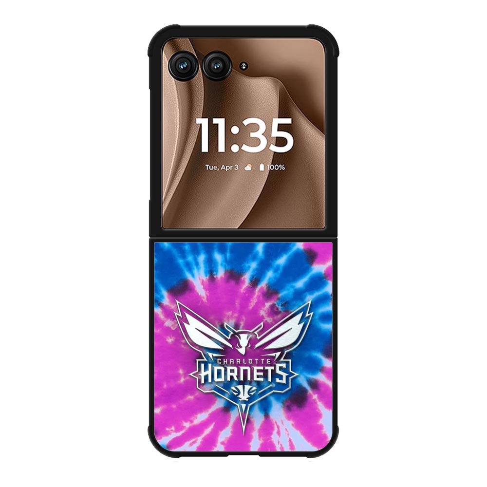 Charlotte Hornets Tie Dye Style Logo Motorola Moto RAZR Plus 2025 Case OV10678