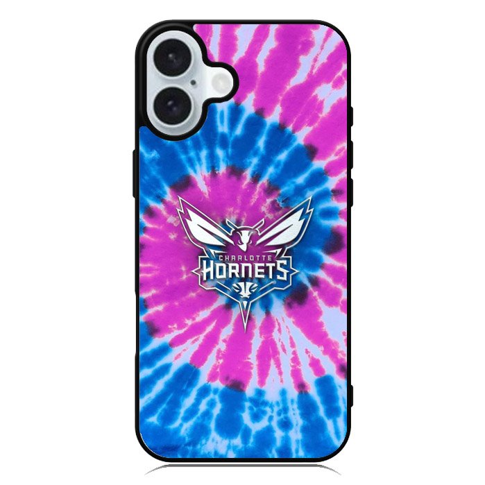 Charlotte Hornets Tie Dye Style Logo iPhone 16 Plus Case QC10678