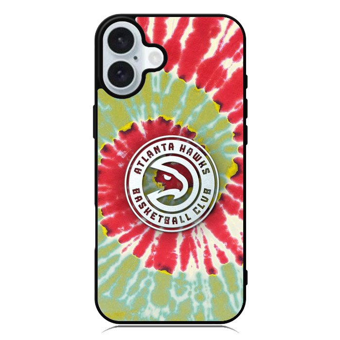 Atlanta Hawks Tie Dye Style Logo iPhone 16 Case QC10641