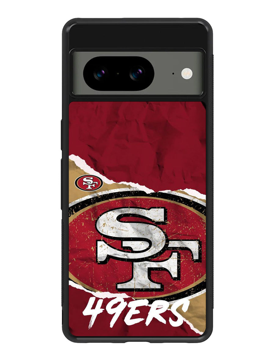 San Francisco 49ers Torn Paper Style Logo Google Pixel 8 Case QC10317