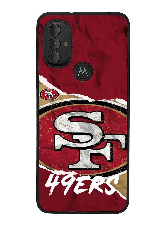 San Francisco 49ers Torn Paper Style Logo Motorola Moto G Pure 2021 , Moto G Power 2022 Case OV10317