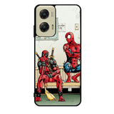 Funny Spiderman and Deadpool Motorola Moto G Stylus 5G 2024 Case