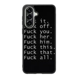 Fuck You and Fuck All Samsung Galaxy A37 Case OV4904