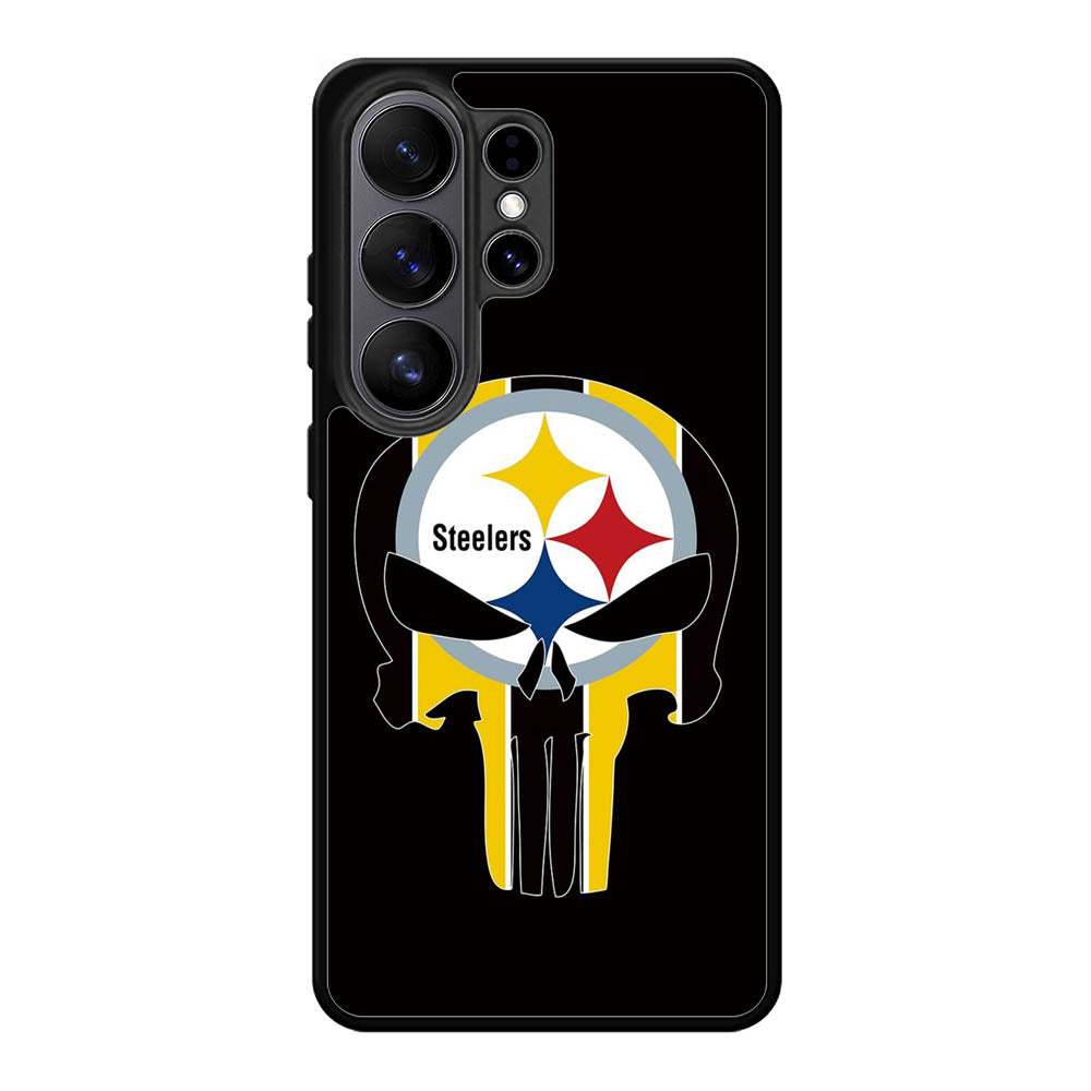 Pittsburgh Steelers skull flags Samsung Galaxy S26 Ultra Case OV2852