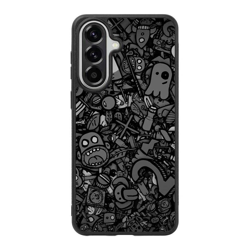 Doodle Grey Cool Samsung Galaxy A37 Case OV7100