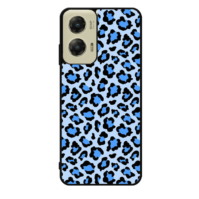 Leopard Blue Pattern Motorola Moto G Stylus 5G 2024 Case OV9850
