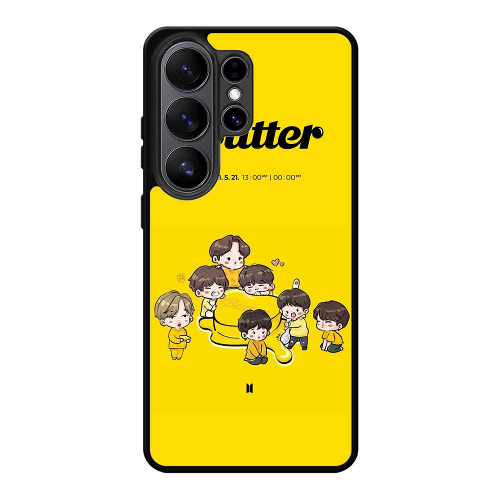BTS Butter Chibi Wallpaper Samsung Galaxy S26 Ultra Case OV9868