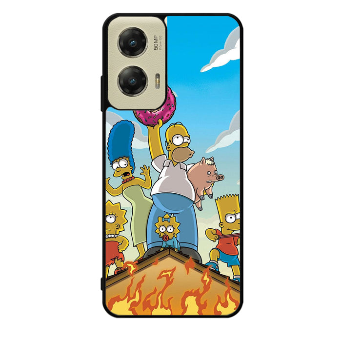 The Simpsons Fire Family Motorola Moto G Stylus 5G 2024 Case OV9900