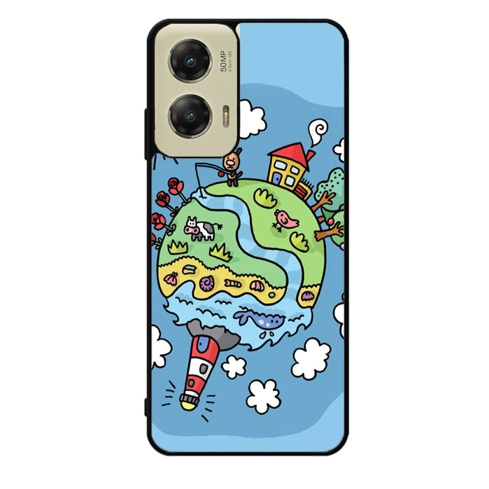 Cute Doodle Art Motorola Moto G Stylus 5G 2024 Case OV8813