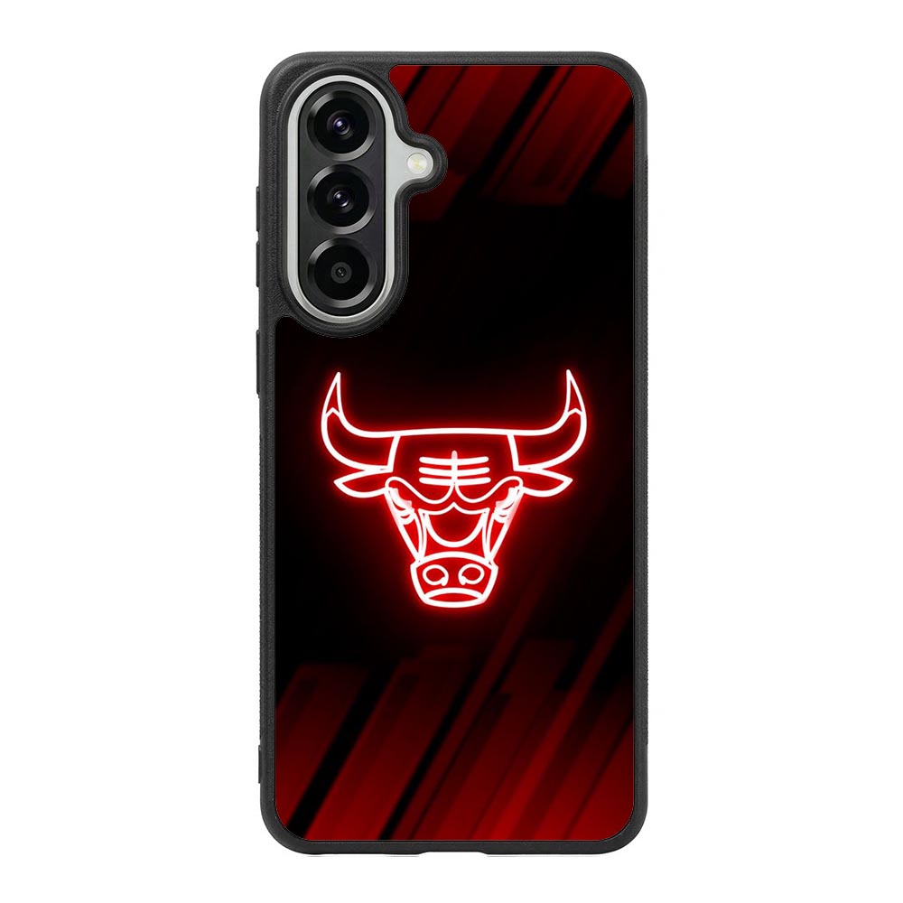 Chicago Bulls NBA Neon Logo Samsung Galaxy A37 Case OV10683
