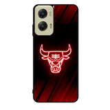 Chicago Bulls NBA Neon Logo Motorola Moto G Stylus 5G 2024 Case OV10683