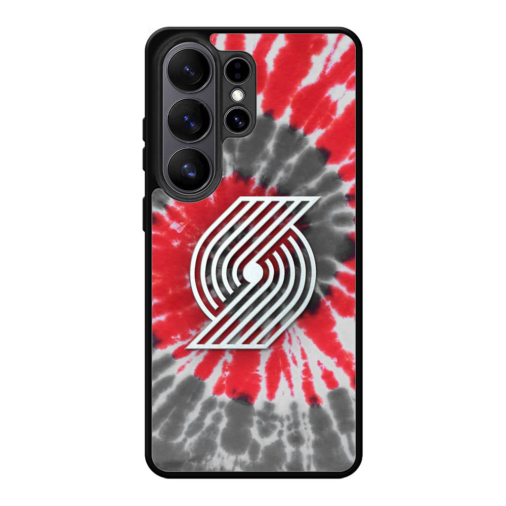 Portland Trailblazers Tie Dye Style Logo Samsung Galaxy S26 Ultra Case QC10397