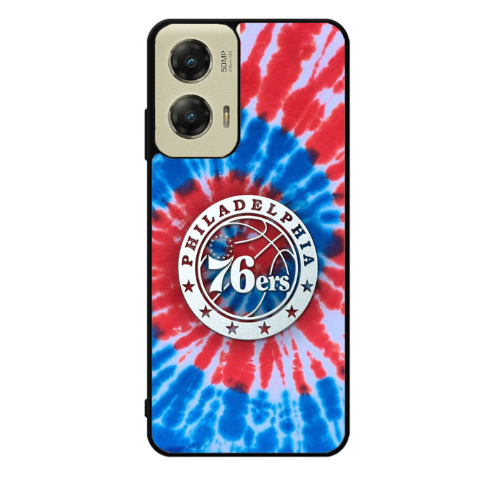 Philadelphia 76ers Tie Dye Style Logo Motorola Moto G Stylus 5G 2024 Case OV10542