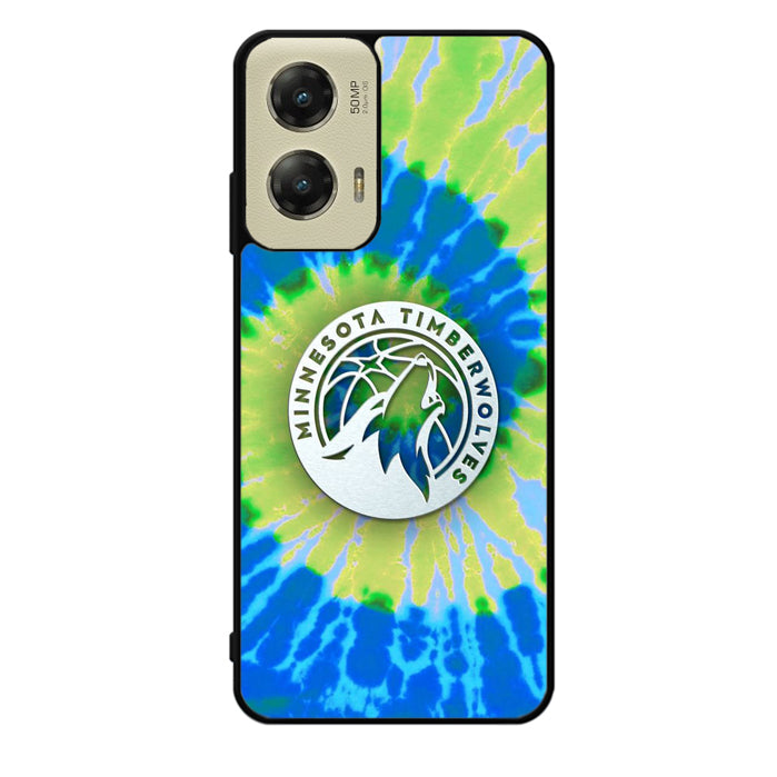 Minnesota Timberwolves Tie Dye Style Logo Motorola Moto G Stylus 5G 2024 Case OV10499