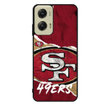 San Francisco 49ers Torn Paper Style Logo Motorola Moto G Stylus 5G 2024 Case OV10317