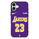 Lakers 23 iPhone 16 Plus Case QC0035