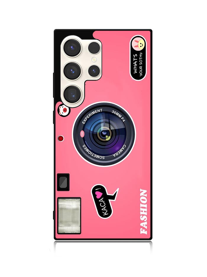 Camera Pink Samsung Galaxy S23 Ultra 5G Case QC5967