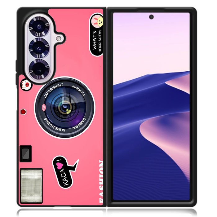 Camera Pink Samsung Galaxy Z Fold 7 Case OV5967