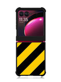 Black Yellow Motorola Moto Razr Plus 2023 , Moto Razr+ 2023 Case OV5974