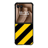 Black Yellow Motorola Moto RAZR Plus 2025 Case OV5974