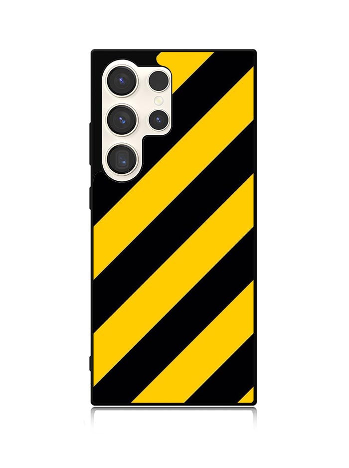 Black Yellow Samsung Galaxy S25 Ultra 5G Case QC5974