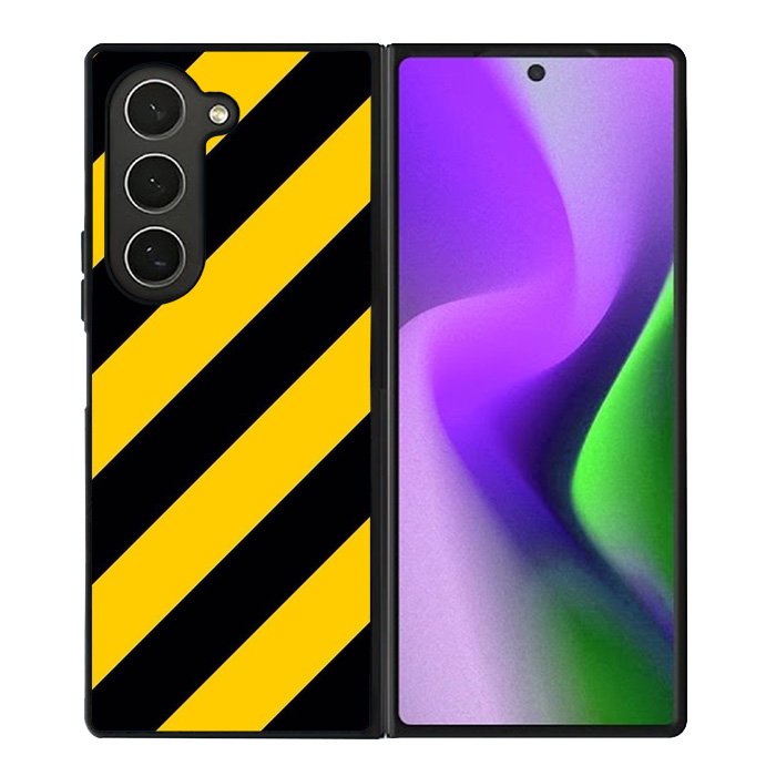 Black Yellow Samsung Galaxy Z Fold 6 5G 2024 Case OV5974