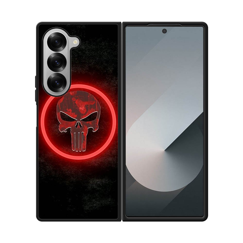 Punisher Red Samsung Galaxy Z Fold 7 5G Case QC5798