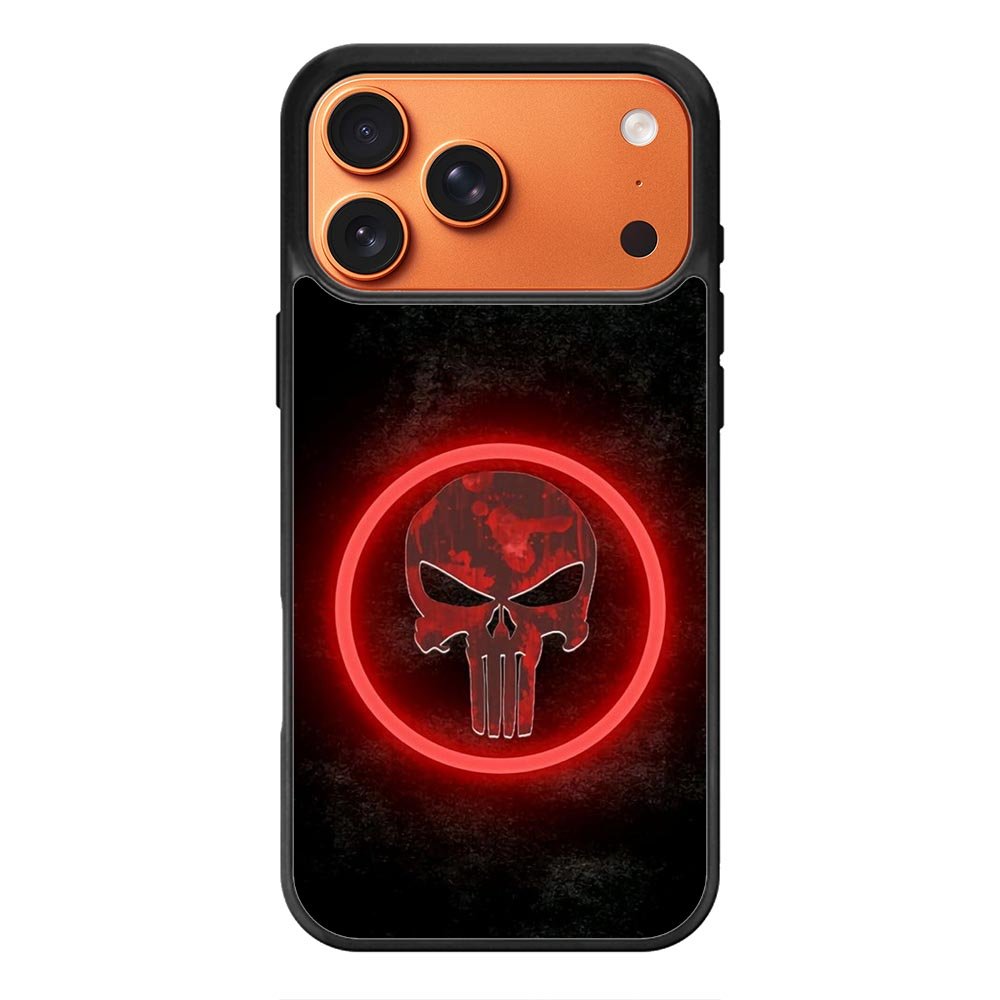 Punisher Red iPhone 17 Pro Case QC5798