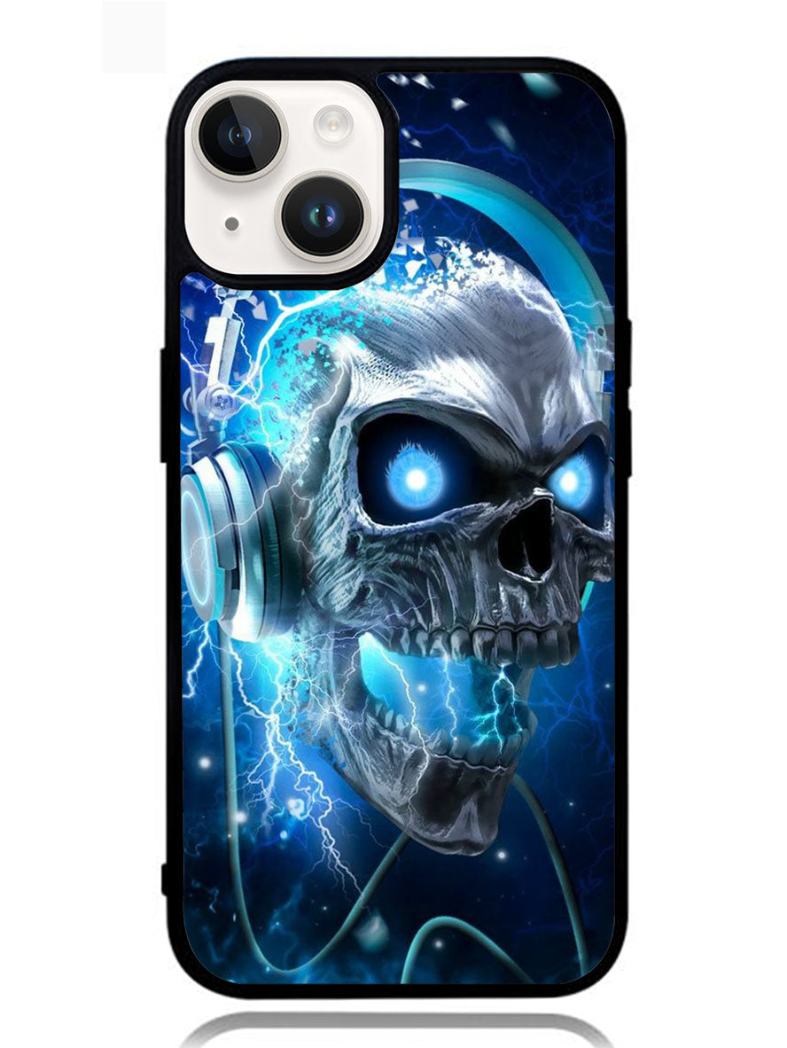 Skull Blue iPhone 14 Plus Case