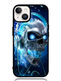 Skull Blue iPhone 14 Plus Case
