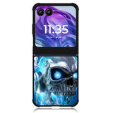 Skull Blue Motorola Moto Razr Plus 2024 , Moto Razr+ 2024 Case