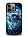 Skull Blue iPhone 15 Pro Case