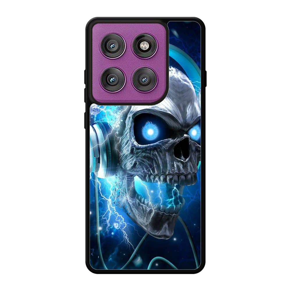 Skull Blue Motorola Moto Edge 60 Pro Case