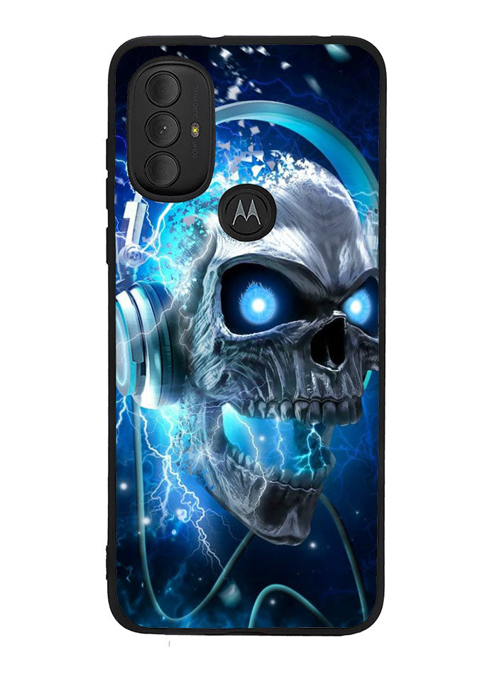 Skull Blue Motorola Moto G Pure 2021 , Moto G Power 2022 Case