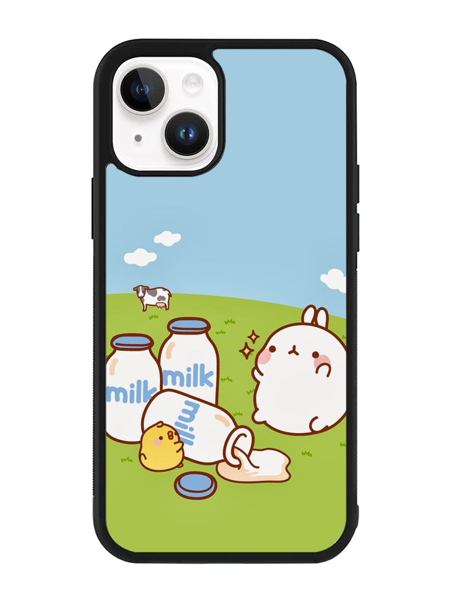 Molang Coon Milk iPhone 14 Case QC5836