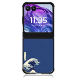 Blue Waves Motorola Moto Razr Plus 2024 , Moto Razr+ 2024 Case