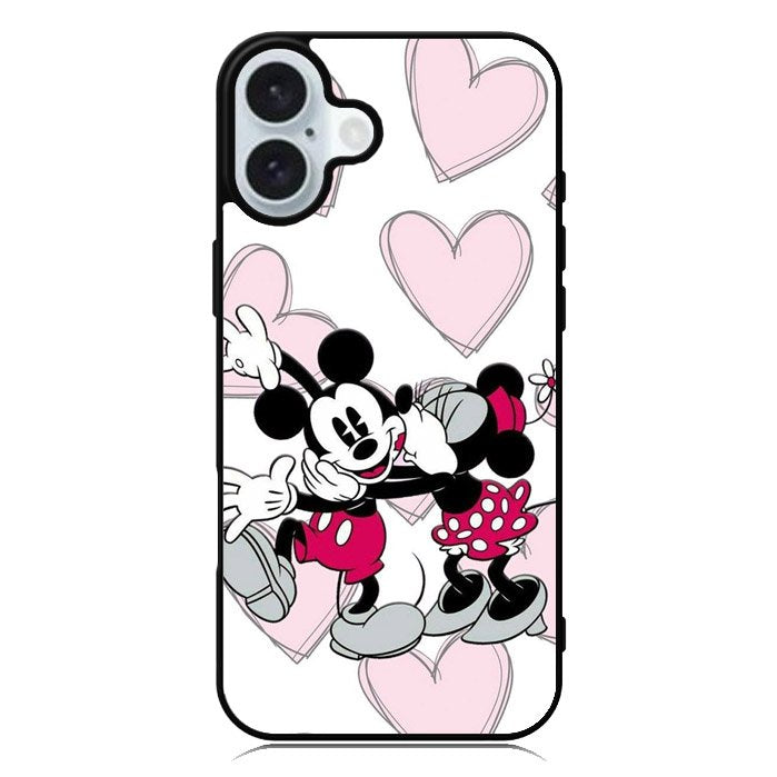 Minnie Kiss Mickey iPhone 16 Case QC8073