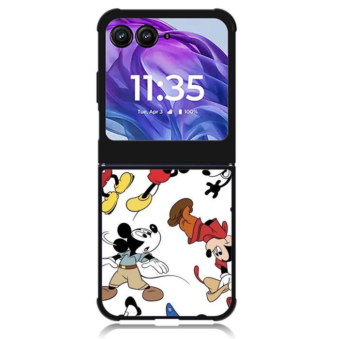 Mickey Mouse Pattren Motorola Moto Razr Plus 2024 , Moto Razr+ 2024 Case OV8087