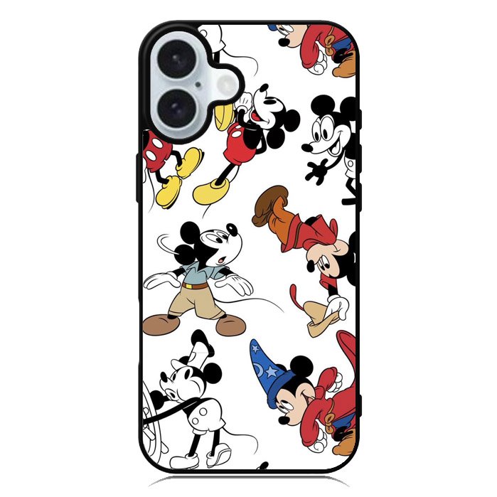 Mickey Mouse Pattren iPhone 16 Plus Case QC8087