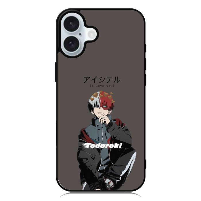 Todoroki Anime iPhone 16 Case QC7781