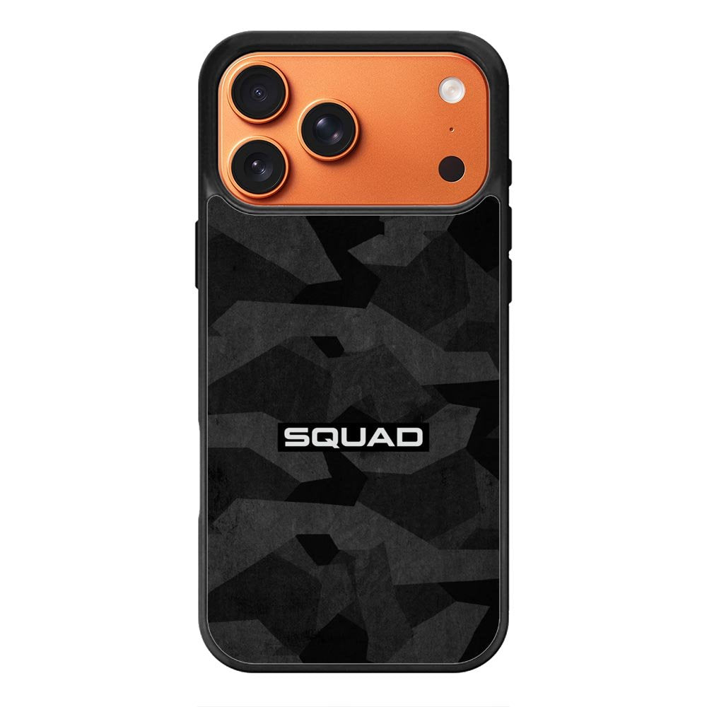 Squad Black Camo iPhone 17 Pro Max Case OV9401