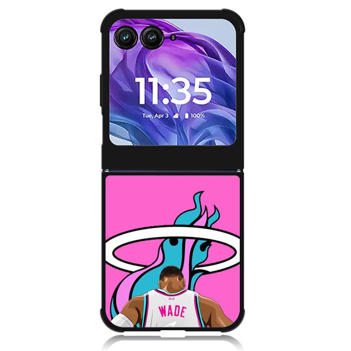 D Wade Miami Heat Motorola Moto Razr Plus 2024 , Moto Razr+ 2024 Case OV9332