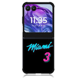 Miami Heat Jersy Motorola Moto Razr Plus 2024 , Moto Razr+ 2024 Case OV9376