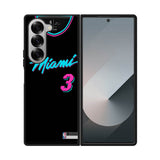 Miami Heat Jersy Samsung Galaxy Z Fold 7 5G Case QC9376