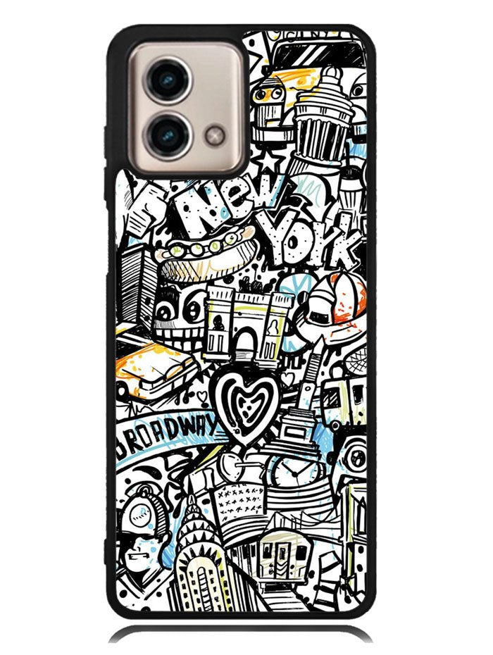 Doodle New York Motorola Moto G Stylus 5G 2023 Case OV9338