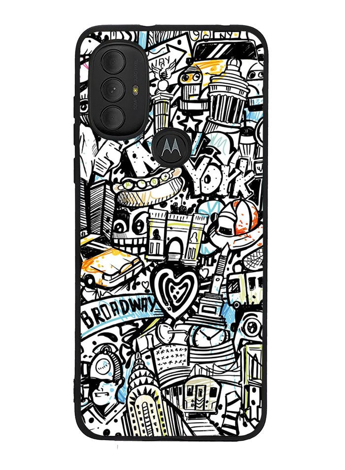 Doodle New York Motorola Moto G Pure 2021 , Moto G Power 2022 Case OV9338