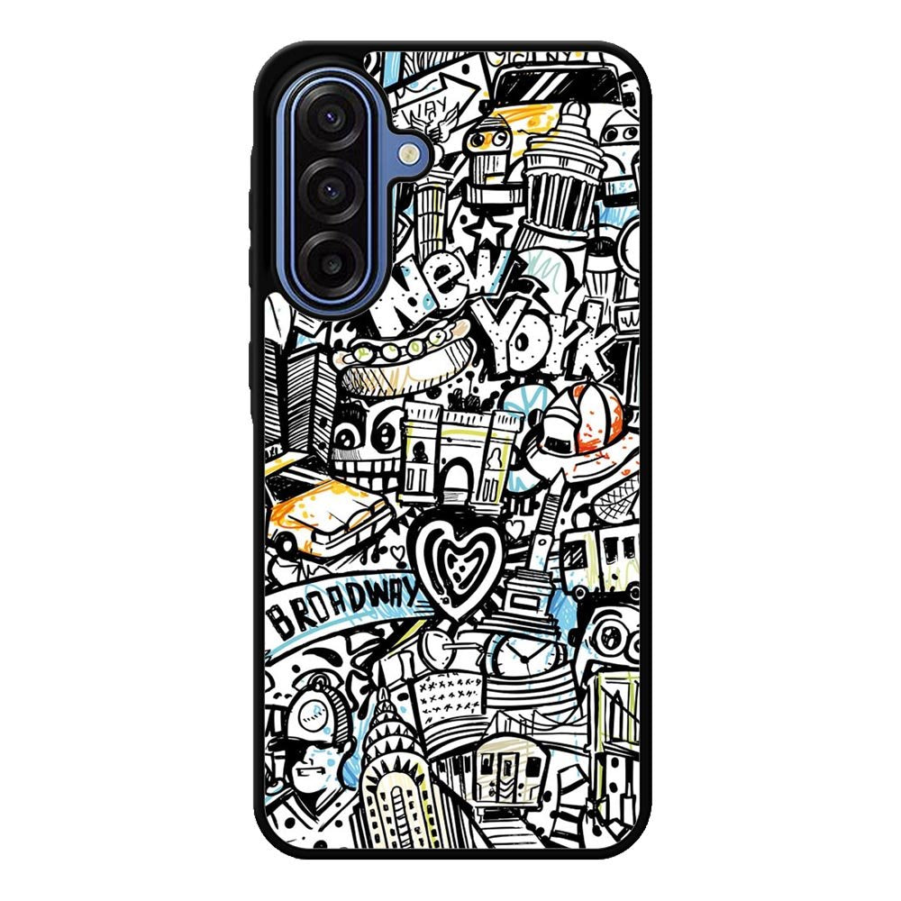 Doodle New York Samsung Galaxy A17 Case QC9338